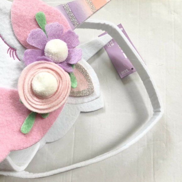 Horizon Unicorn Pink Easter Decor Basket New - Picture 5 of 5